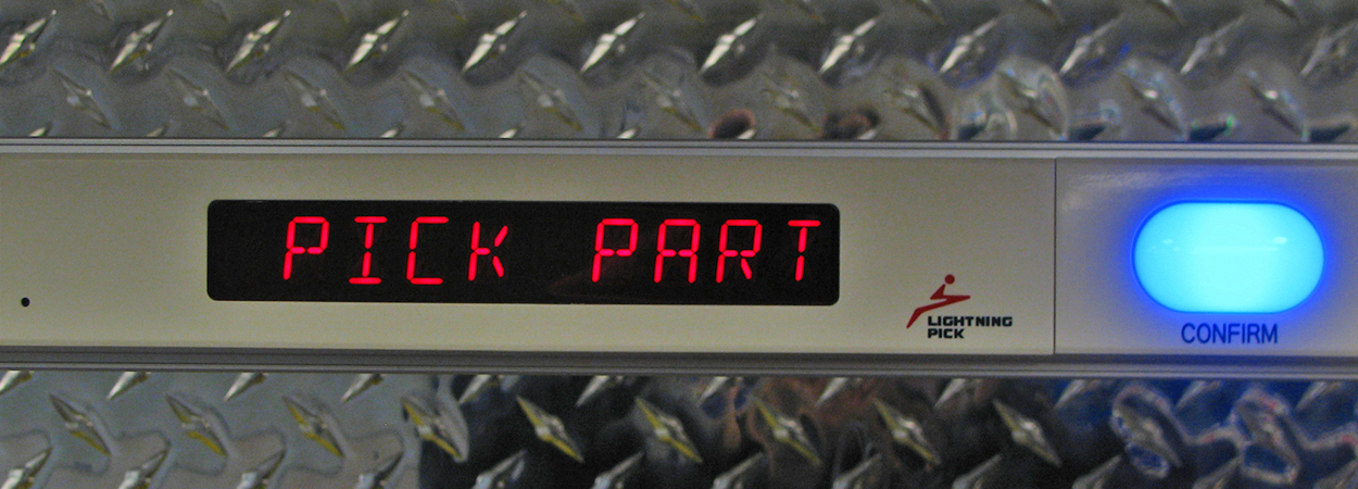 Lightning Pick pick-to-light message display pick parts instruction